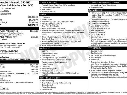 Used 2025 Chevrolet Silverado 2500 Custom w/ Custom Value Package AWD/4WD image 22