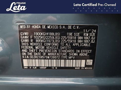 Used 2025 Honda HR-V Sport image 26