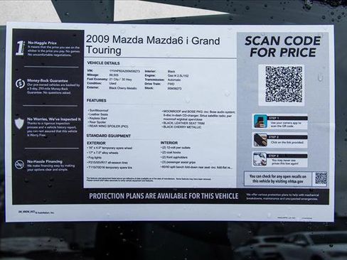 Used 2009 MAZDA MAZDA6 i Grand Touring w/ Moonroof & Bose Pkg image 27