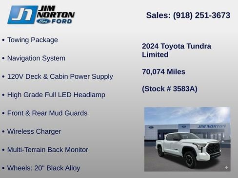 Used 2024 Toyota Tundra Limited w/ TRD Off-Road Package AWD/4WD image 21