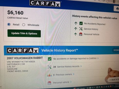 Used 2007 Volkswagen Rabbit 2-Door image 7