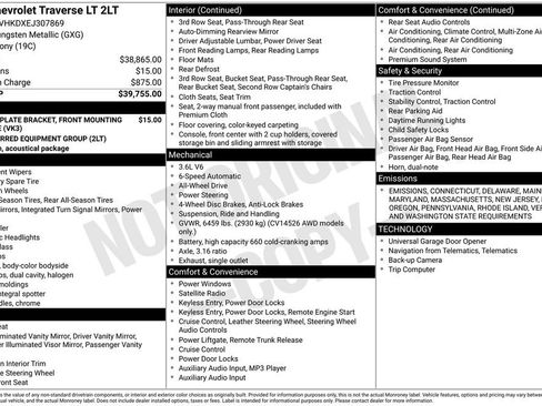 Used 2014 Chevrolet Traverse LT image 47
