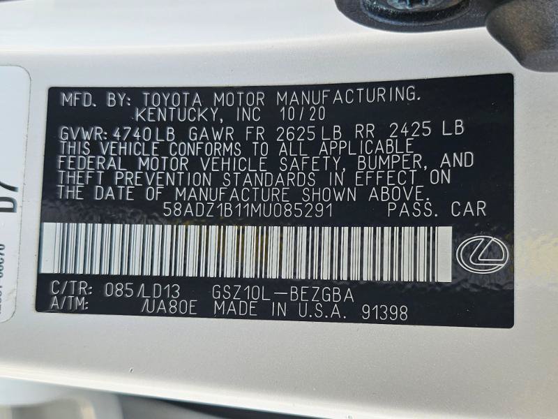 Used 2021 Lexus ES 350 w/ Premium Package FWD image 34