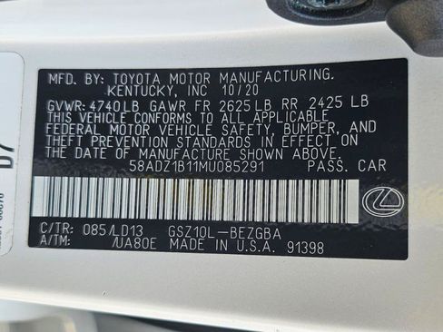 Used 2021 Lexus ES 350 w/ Premium Package FWD image 34