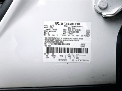 Used 2020 Ford Explorer Platinum w/ Premium Technology Package image 36