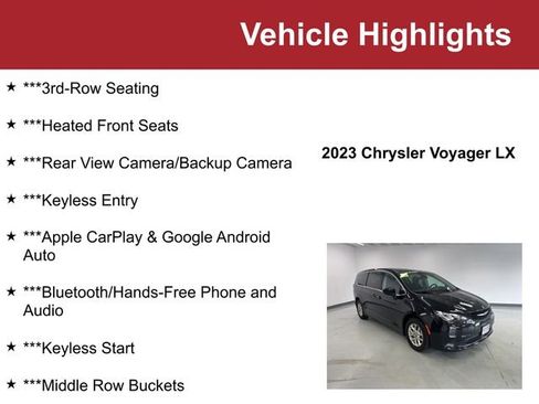 Used 2023 Chrysler Voyager LX image 2