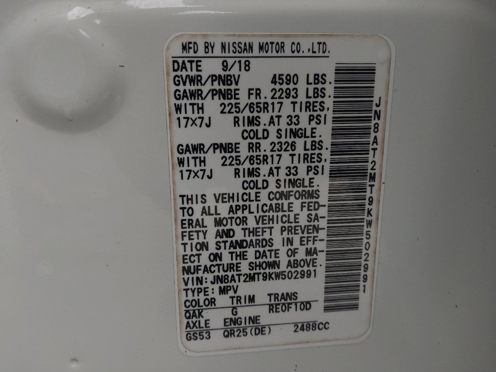 Used 2019 Nissan Rogue SV FWD image 33