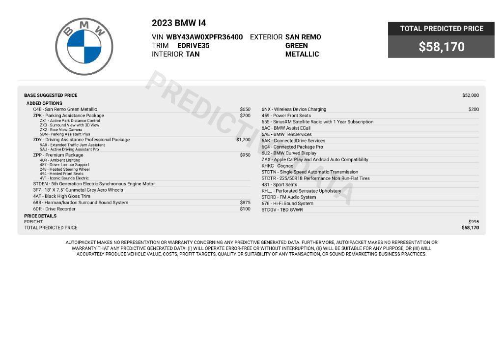Used 2023 BMW i4 eDrive35 RWD image 6