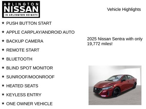 Used 2025 Nissan Sentra SR w/ SR Premium Package FWD image 8