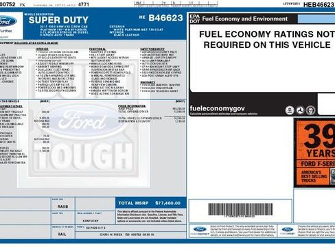 Used 2017 Ford F350 Platinum w/ Platinum Ultimate Package image 58