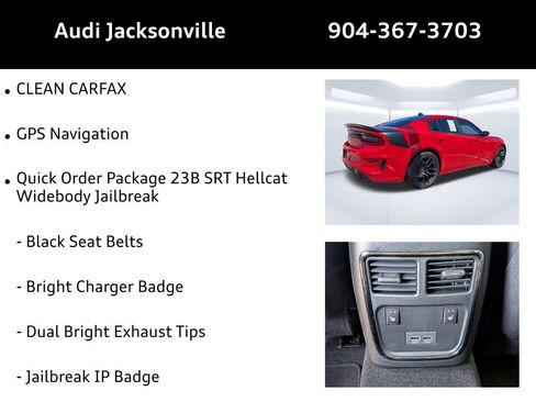 Used 2023 Dodge Charger SRT Hellcat w/ Harman/Kardon Audio Group RWD image 9