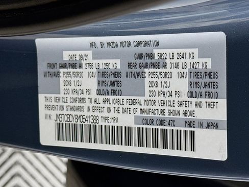 Used 2021 MAZDA CX-9 Carbon Edition image 32