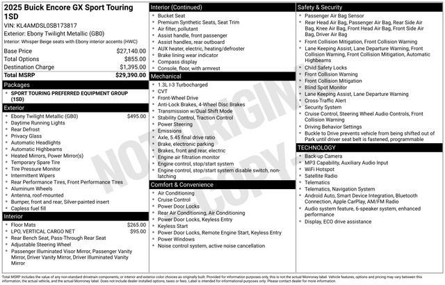 Used 2025 Buick Encore GX Sport Touring FWD image 23