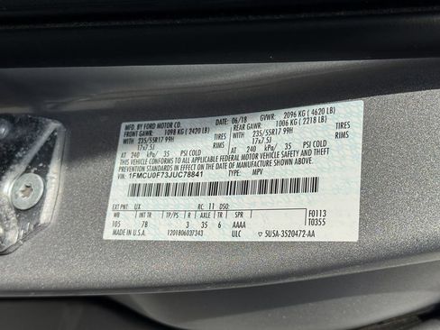 Certified 2018 Ford Escape S FWD image 19