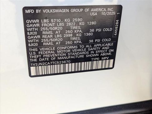 New 2026 Volkswagen Atlas SE image 16