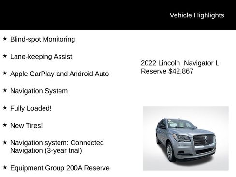 Used 2022 Lincoln Navigator L Reserve image 4