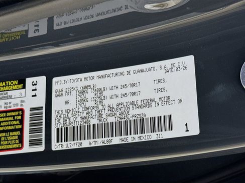 New 2026 Toyota Tacoma SR5 AWD/4WD image 33