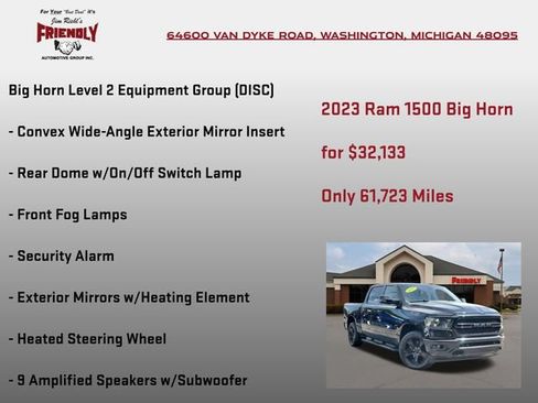 Used 2023 RAM 1500 Big Horn AWD/4WD image 20