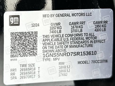 Used 2025 Chevrolet Tahoe LT RWD image 36
