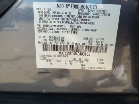 Used 2021 Ford EcoSport Titanium w/ Interior Protection Package AWD/4WD image 29