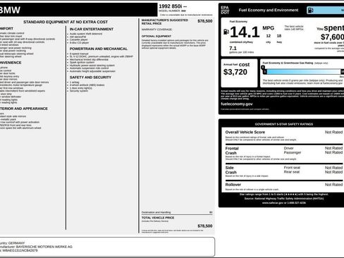 Used 1992 BMW 850i image 28