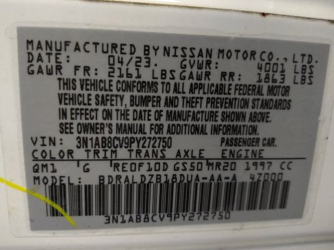 Used 2023 Nissan Sentra SV FWD image 33