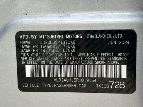 Used 2024 Mitsubishi Mirage ES image 30