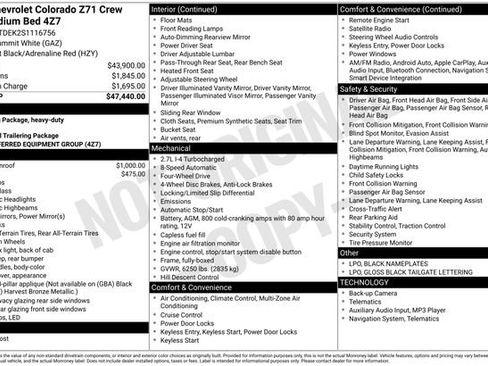 New 2025 Chevrolet Colorado Z71 AWD/4WD image 2