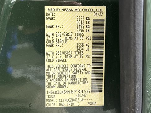 Used 2022 Nissan Frontier SV image 28