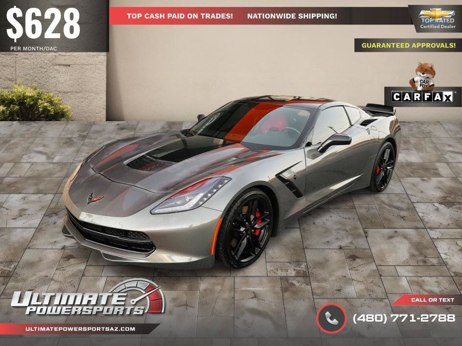 Used 2016 Chevrolet Corvette Stingray Coupe w/ Carbon Flash Badge Package RWD image 12