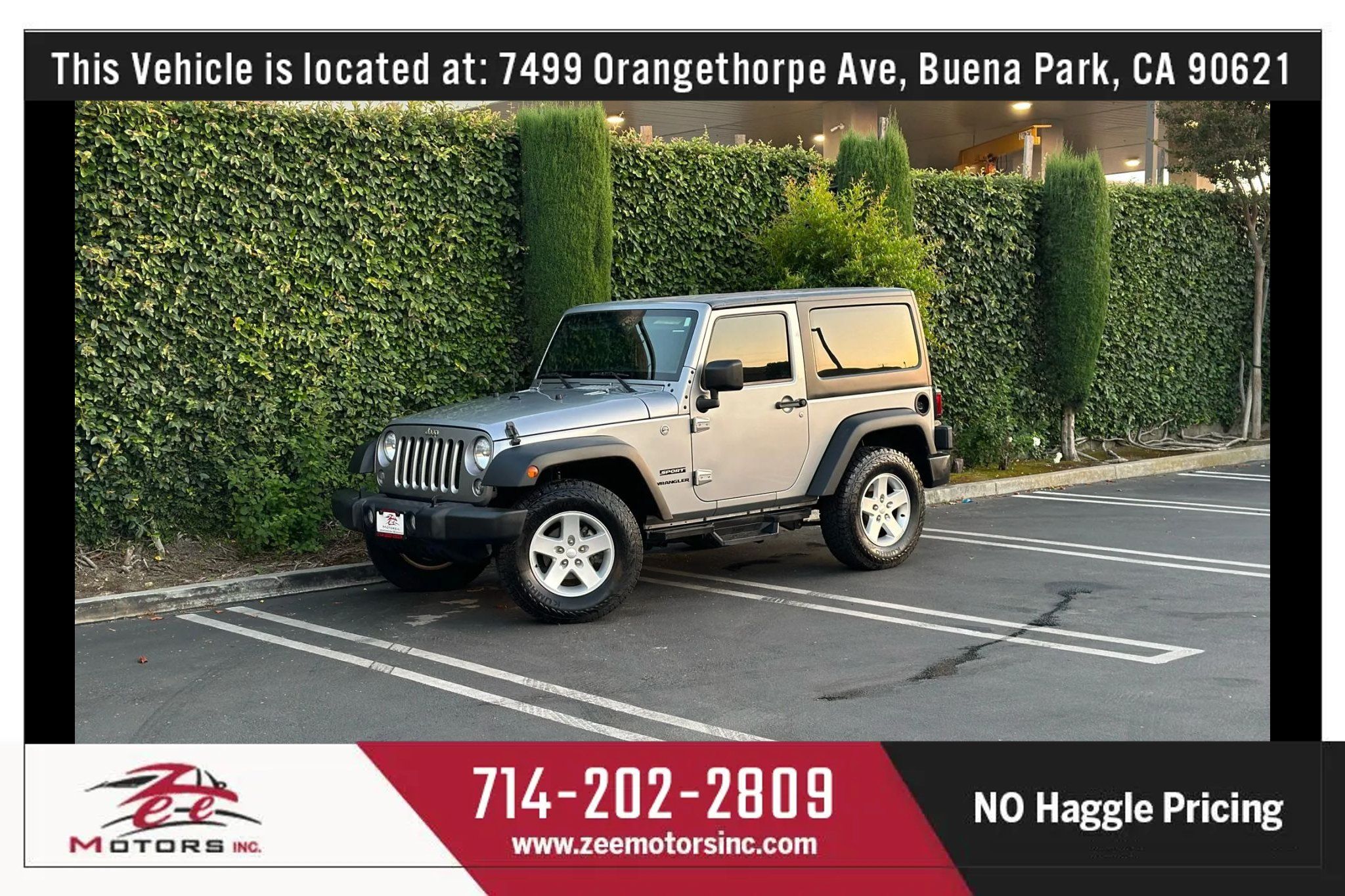 Used 2017 Jeep Wrangler Sport w/ Quick Order Package 24S AWD/4WD image 12