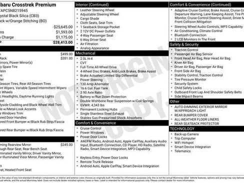 Used 2022 Subaru Crosstrek 2.0i Premium image 5