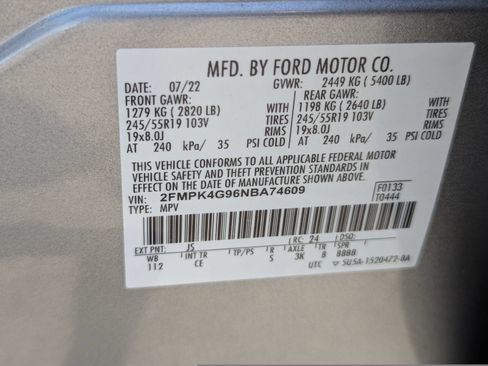 Used 2022 Ford Edge SE w/ Black Appearance Package AWD/4WD image 37