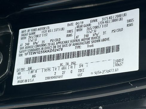 Used 2019 Ford F150 XLT w/ Equipment Group 301A Mid AWD/4WD image 36