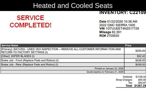 Used 2022 GMC Sierra 1500 AT4 w/ Technology Package image 5