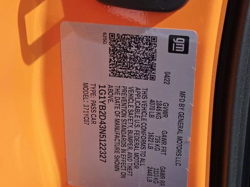 Used 2022 Chevrolet Corvette Stingray Preferred Cpe w/ Z51 Performance Package image 43