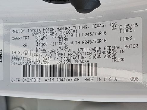 Used 2015 Toyota Tacoma PreRunner w/ SR5 Package image 33