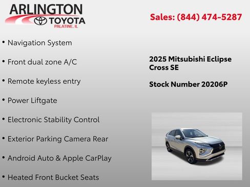 Used 2025 Mitsubishi Eclipse Cross SE AWD/4WD image 2