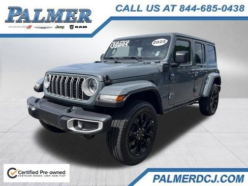 Certified 2025 Jeep Wrangler Unlimited Sahara w/ Safety Group AWD/4WD image 1