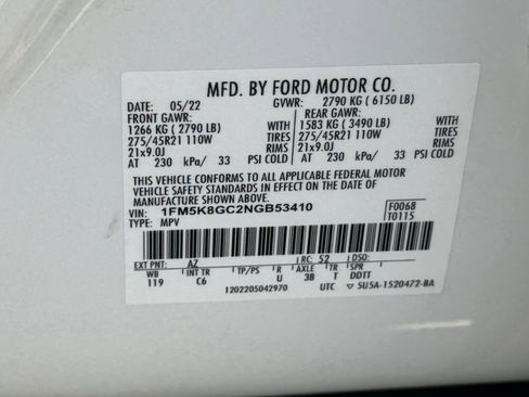 Used 2022 Ford Explorer ST w/ Equipment Group 401A AWD/4WD image 34