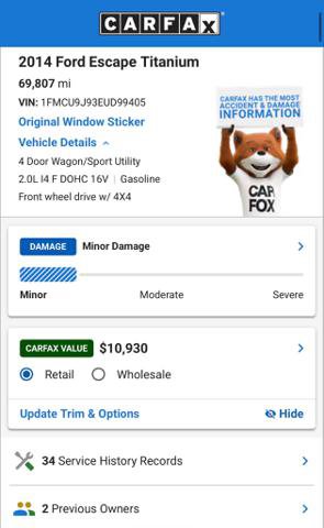 Used 2014 Ford Escape Titanium AWD/4WD image 15