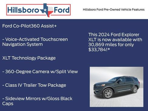 Used 2024 Ford Explorer XLT w/ Equipment Group 202A AWD/4WD image 9