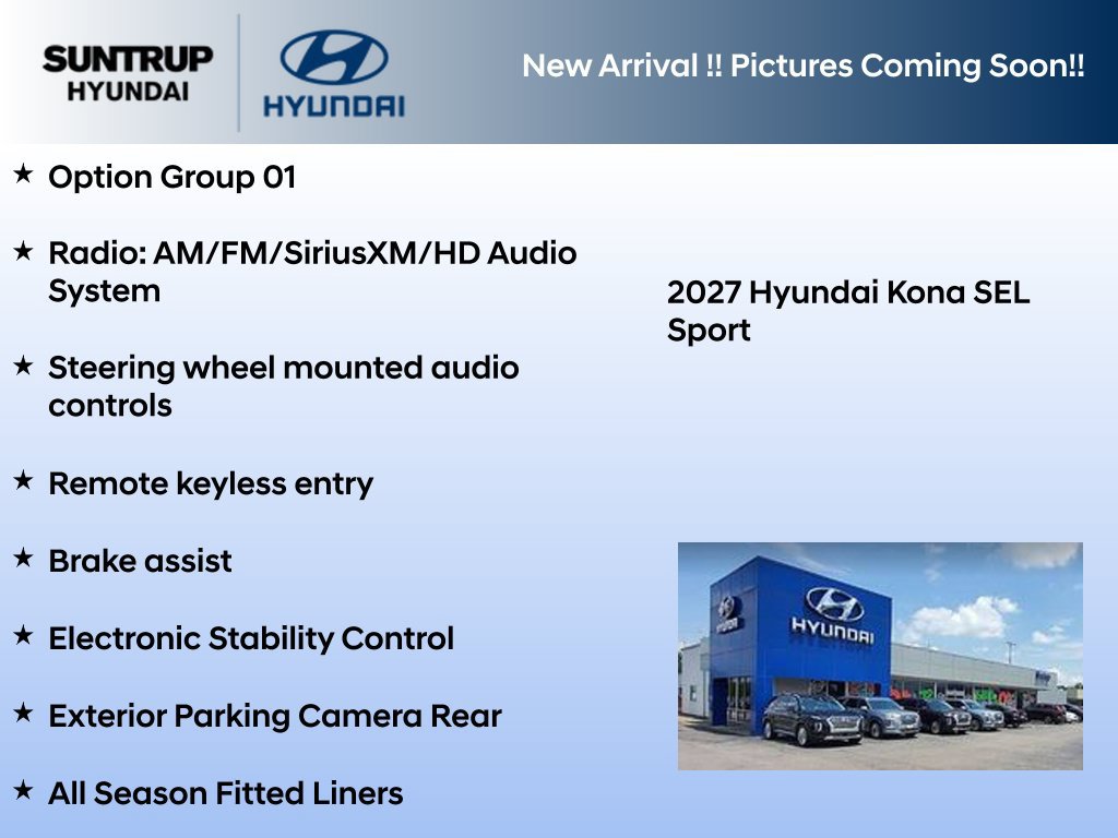 New 2027 Hyundai Kona SEL Sport AWD/4WD image 2