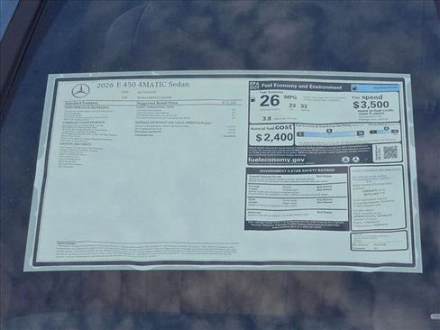 New 2026 Mercedes-Benz E 450 4MATIC Sedan image 18