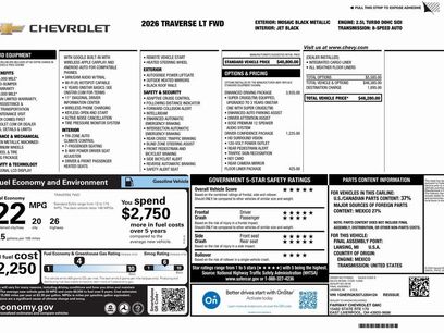New 2026 Chevrolet Traverse LT w/ Enhanced Driving Package