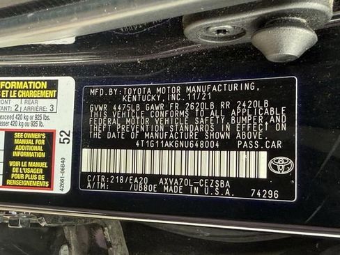 Used 2022 Toyota Camry SE FWD image 31