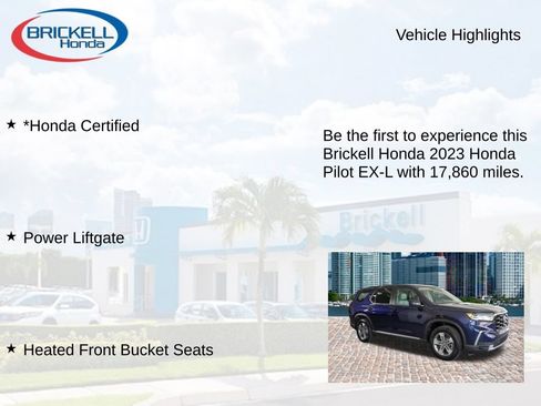 Certified 2023 Honda Pilot EX-L image 9