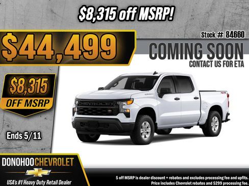 New 2026 Chevrolet Silverado 1500 W/T AWD/4WD image 1