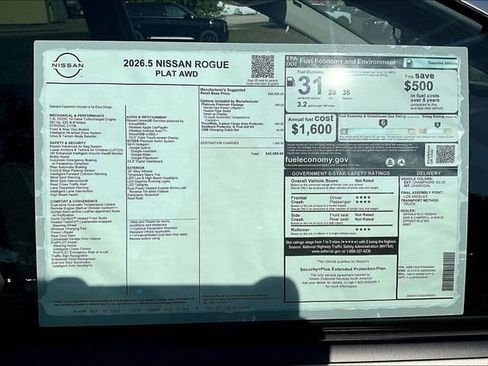 New 2026 Nissan Rogue Platinum AWD/4WD image 14