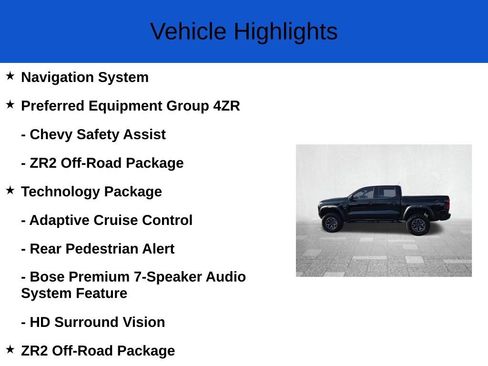 New 2026 Chevrolet Colorado ZR2 w/ Technology Package AWD/4WD image 2